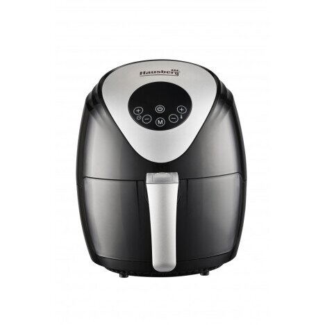 Friteuza Air Fryer Hausberg HB-2255, 1500 W, 2.6 L, Timer, Argintiu/Negru