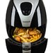 Friteuza Air Fryer Hausberg HB-2255, 1500 W, 2.6 L, Timer, Argintiu/Negru